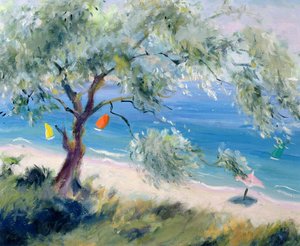 Uitzicht op een strand