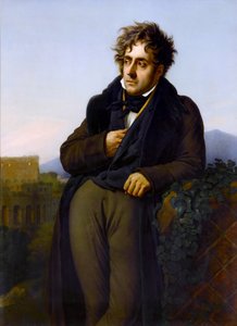 Portret van François-René, burggraaf de Chateaubriand 1768-1848 door Anne Louis Girodet de Roucy Trioson