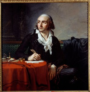 Portret van Giuseppe Fravega (1763-1833) Italiaanse revolutionair. Schilderij door Anne Louis Girodet de Roucy-Trioson door Anne Louis Girodet de Roucy Trioson