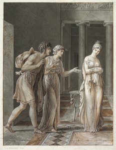De ontmoeting van Orestes en Hermione door Anne Louis Girodet de Roucy Trioson