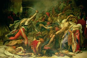 De Opstand in Caïro, 21 oktober 1798, 1810 door Anne Louis Girodet de Roucy Trioson