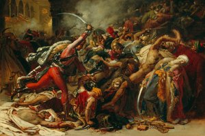 Schets voor De opstand van Caïro door Anne Louis Girodet de Roussy Trioson