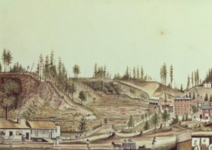 Ballston Spring, New York, 1807 door Anne Marguerite Hyde de Neuville