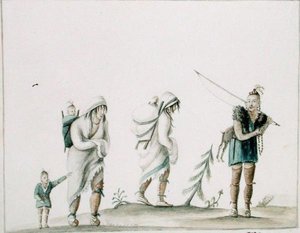 Indiaanse familie, c.1807