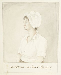 Portret van een mulattin
