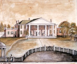 Huis van president James Madison in Montpelier, Virginia