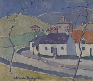 Boerderij bij Ruberslaw door Anne Redpath