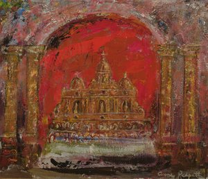In een kerk in St. Paul door Anne Redpath