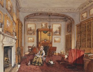 Het boudoir in Northwick Park, ca. 1830 door Anne Rushout