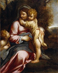 Madonna en kind met Sint Johannes
