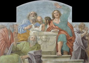 Apostelen rond het lege graf, 1604-1607 door Annibale Carracci