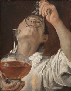 Jongen drinkend