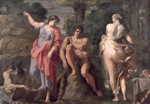 Hercules op de tweesprong door Annibale Carracci
