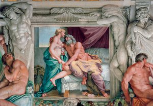 Jupiter en Juno door Annibale Carracci