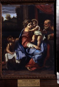 De Heilige Familie met de jonge Johannes de Doper door Annibale Carracci