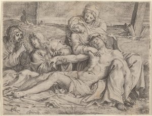 Pietà (de "Christus van Caprarola") door Annibale Carracci