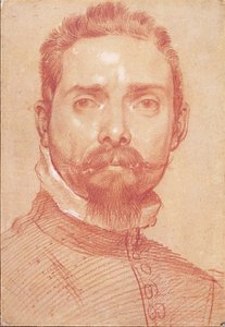 Portret van de luitspeler Giulio Mascheroni, ca 1594