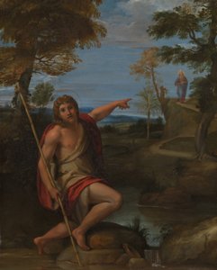 Sint Jan de Doper Getuigt door Annibale Carracci