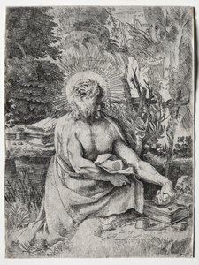 St. Hiëronymus door Annibale Carracci