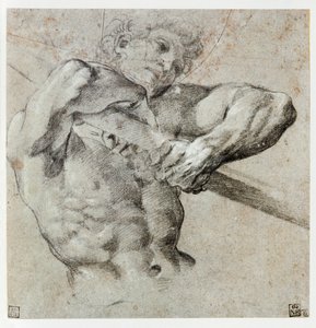 Studie van een mannelijke figuur ...