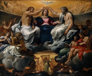 De Kroning van de Maagd door Annibale Carracci