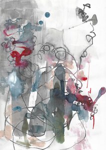Abstracte vloeistoflijnen door Annick