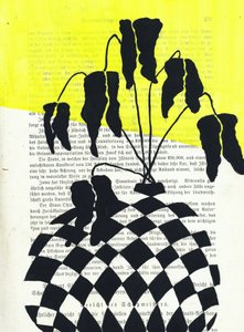 Abstract plantensilhouet