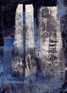 Diepblauwe abstractie