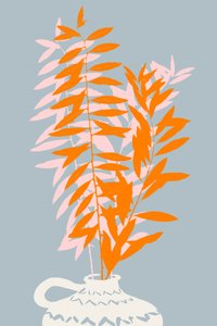 Minimalistisch botanisch stilleven