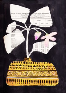 Vaas met bloemmotief