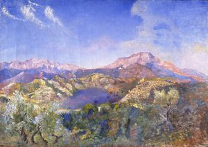 Italiaans landschap door Annie Louisa Swynnerton