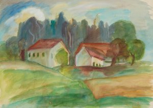 Huizen door Anny Dollschein