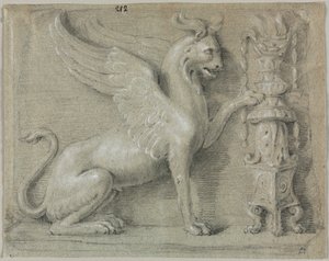 Een Griffioen Reliëf door Anonymous