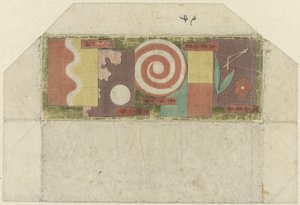 Abstracte versiering met teksten met een erotische associatie