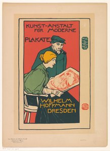 Advertentie voor de Kunst-Anstalt für Moderne Plakate Les Maîtres de l
