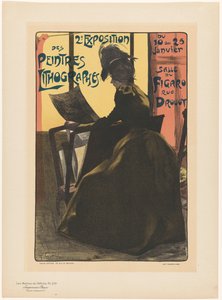 Advertentie voor de tweede expositie van de Peintres Lithographes in de Salle du Figaro