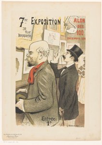 Advertentie voor de zevende expositie van de Salon des Cent