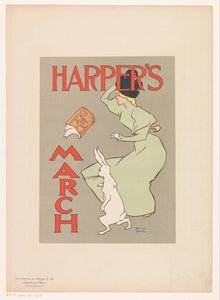 Advertentie voor een maartnummer van Harper