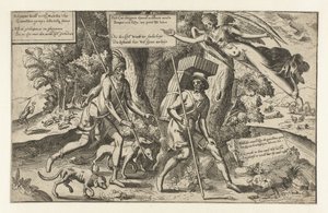Allegorie op de arbeid en de rust door Anonymous