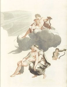Apollo op de wolken en Jupiter met Callisto door Anonymous