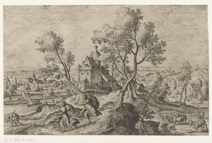 Apollo vervolgt Daphne door Anonymous