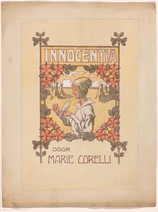 Bandontwerp voor: Marie Corelli, Innocentia: droomleven en werkelijkheid (Innocence), 1915 door Anonymous