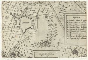 Beleg en verovering van Lingen door Spinola, 1605 door Anonymous