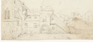 Binnenplaats van een kasteel
