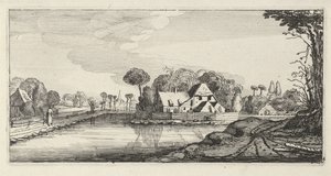 Boerderij aan het water door Anonymous