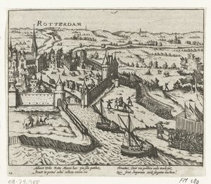 Bossu valt Rotterdam binnen, 1572 door Anonymous
