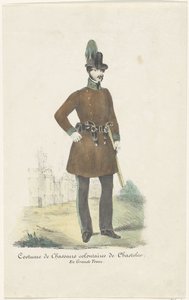 Chasseur du Marquis de Chasteler, 1830 door Anonymous