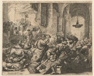 Christus verdrijft de geldwisselaars uit de tempel