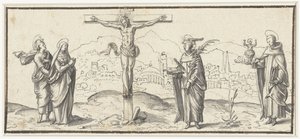 Christus aan het kruis door Anonymous