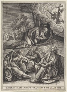 Christus in de hof van Getsemane door Anonymous